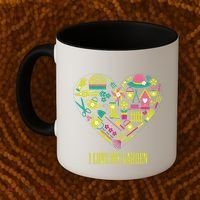 I Love My Garden Abstract Heart Coffee Mug thumb 2
