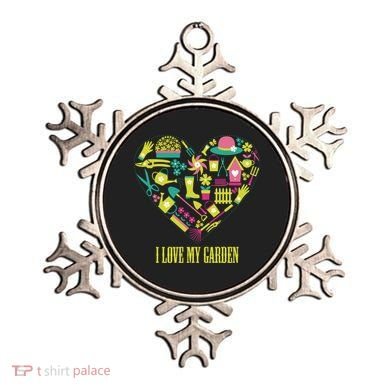 I Love My Garden Abstract Heart Ornament