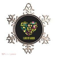 I Love My Garden Abstract Heart Ornament thumb 0