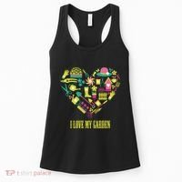 I Love My Garden Abstract Heart Women's Tank Top thumb 0