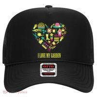 I Love My Garden Abstract Heart Hat thumb 0