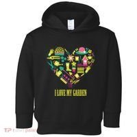 I Love My Garden Abstract Heart Toddler Hoodie thumb 0