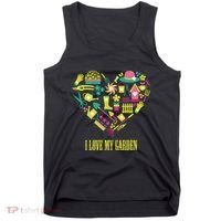 I Love My Garden Abstract Heart Tank Top thumb 0