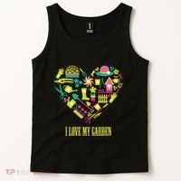 I Love My Garden Abstract Heart Tank Top thumb 2