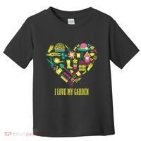 I Love My Garden Abstract Heart Toddler T-Shirt thumb 0