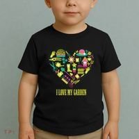 I Love My Garden Abstract Heart Toddler T-Shirt thumb 2