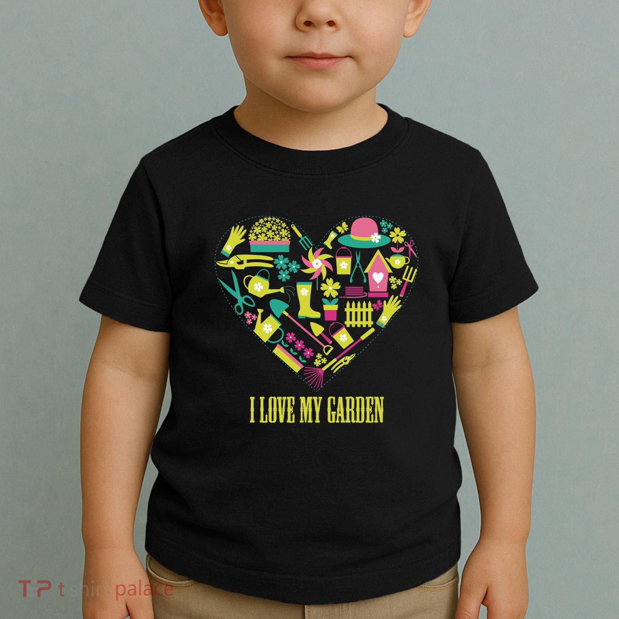 I Love My Garden Abstract Heart Toddler T-Shirt