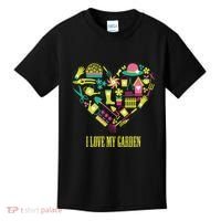 I Love My Garden Abstract Heart Kids T-Shirt thumb 0