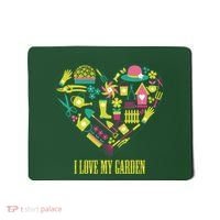 I Love My Garden Abstract Heart Mousepad thumb 0