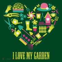 I Love My Garden Abstract Heart Visor thumb 3