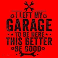 I Left My Garage To Be Here This Better Good Mechanic Car Santa Hat thumb 1