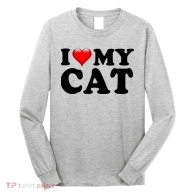 I Love My Cat Long Sleeve Shirt