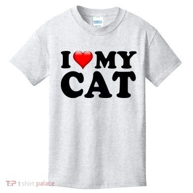 I Love My Cat Kids T-Shirt