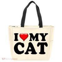 I Love My Cat Tote Bag thumb 0