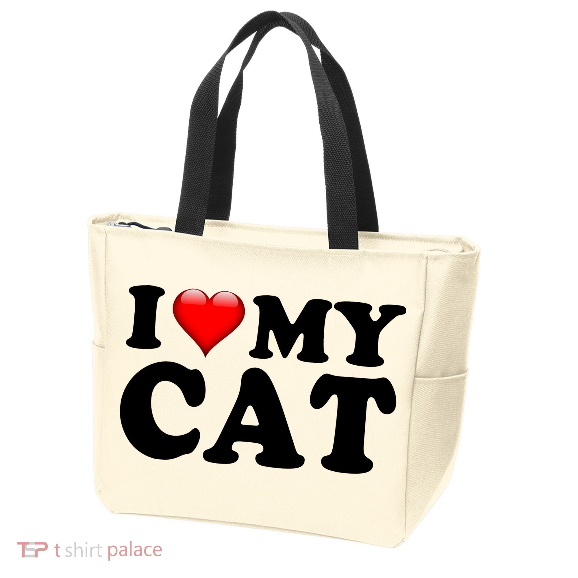 I Love My Cat Tote Bag