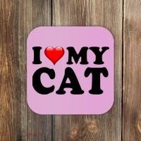 I Love My Cat Coaster thumb 0