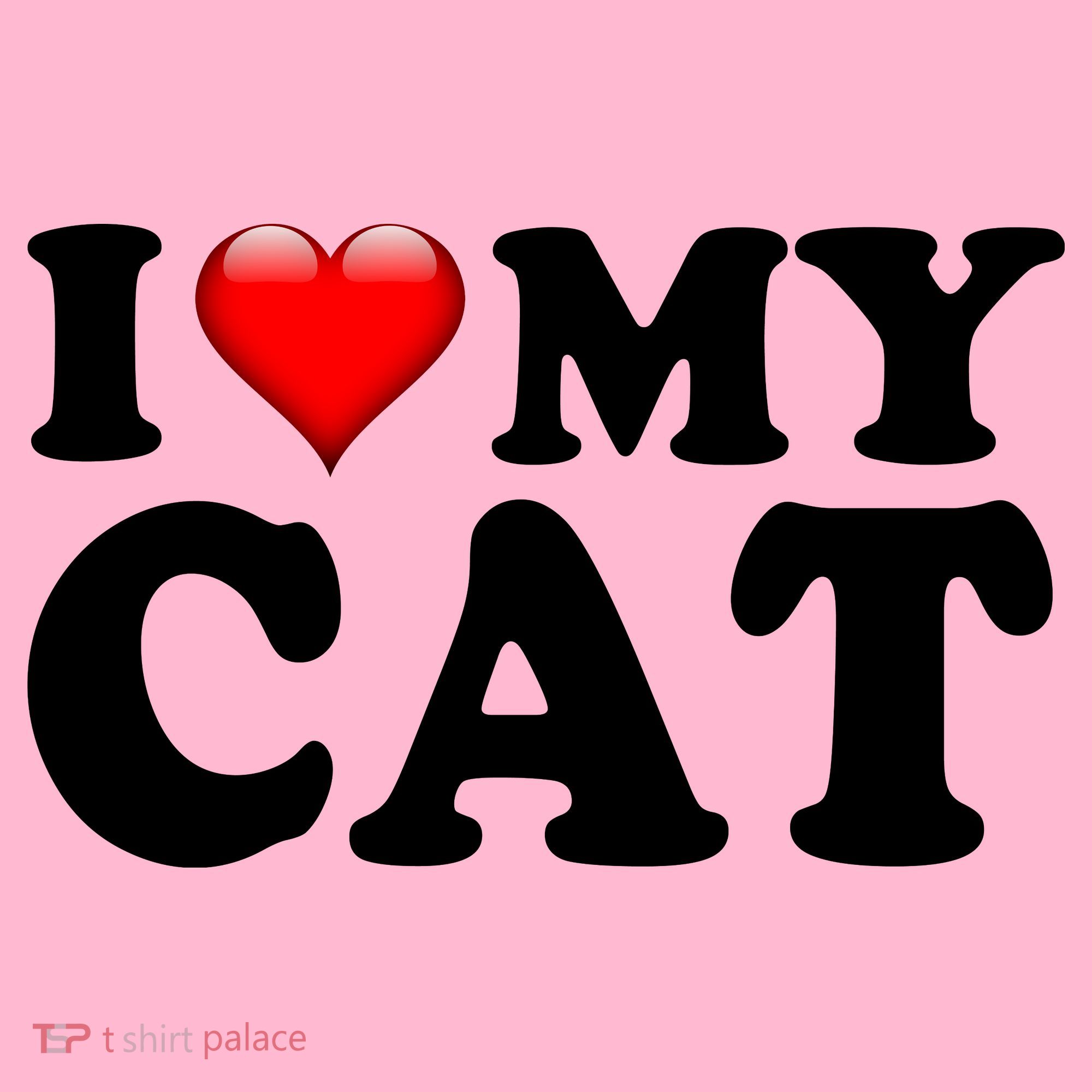 I Love My Cat Coaster
