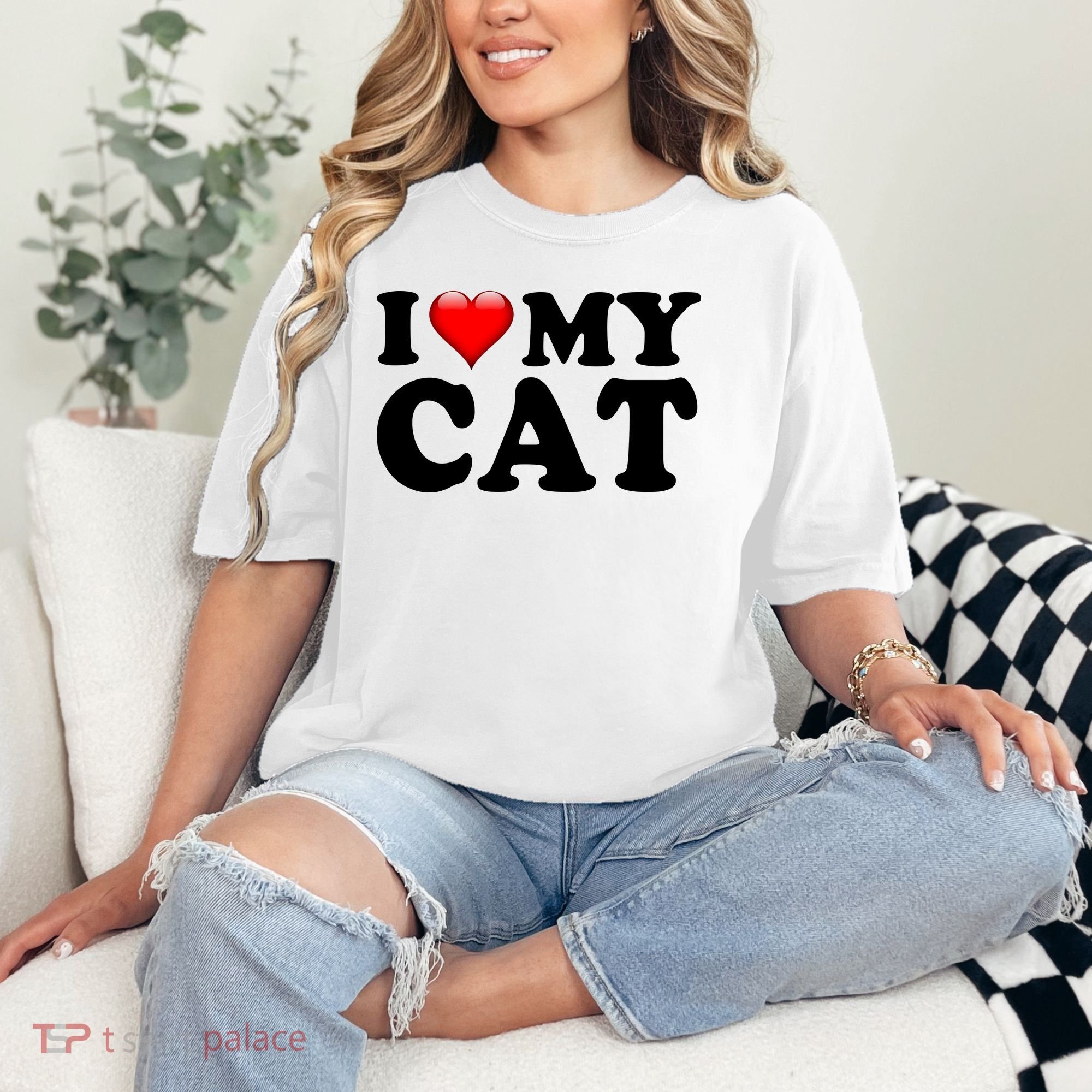 I Love My Cat Comfort Colors T-Shirt
