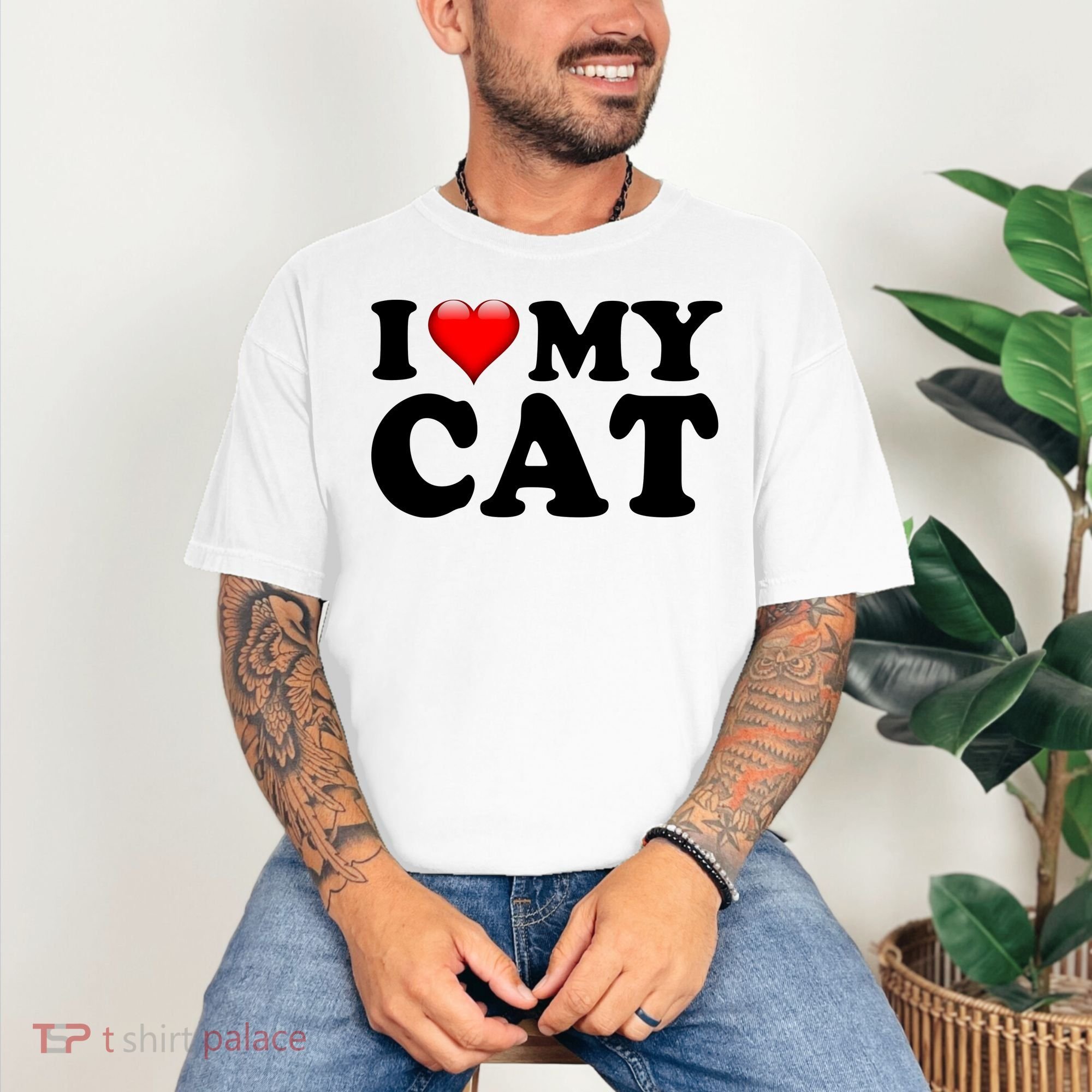 I Love My Cat Comfort Colors T-Shirt