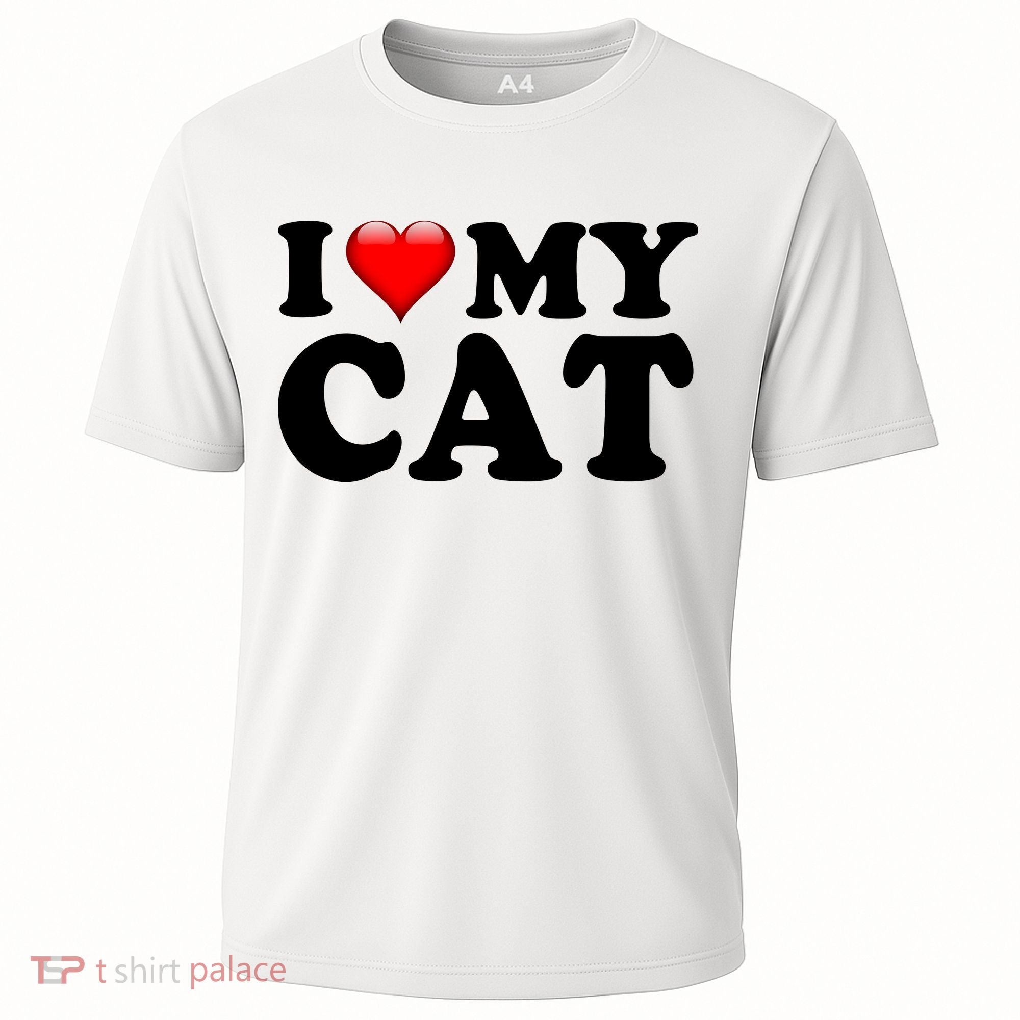 I Love My Cat Cooling Performance Crew T-Shirt