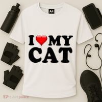 I Love My Cat Cooling Performance Crew T-Shirt thumb 3