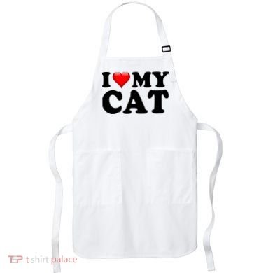 I Love My Cat Apron