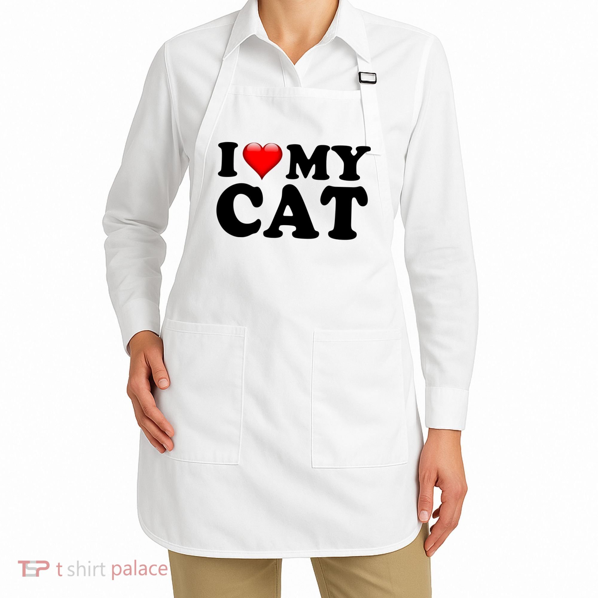I Love My Cat Apron
