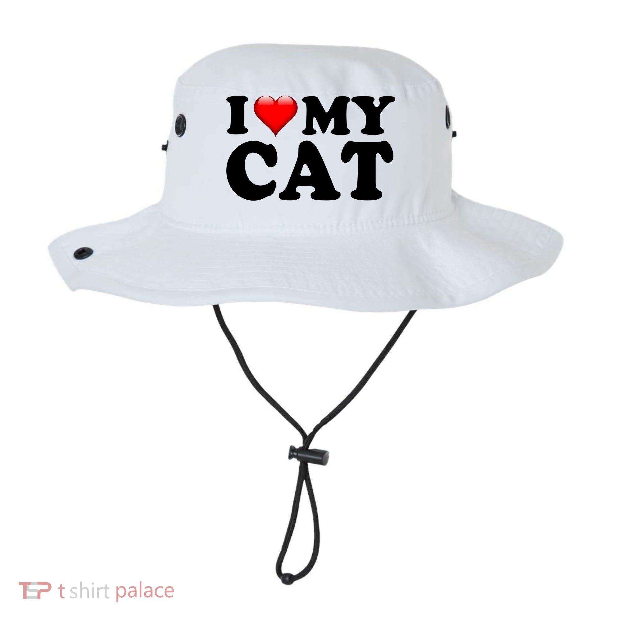 I Love My Cat Bucket Hat