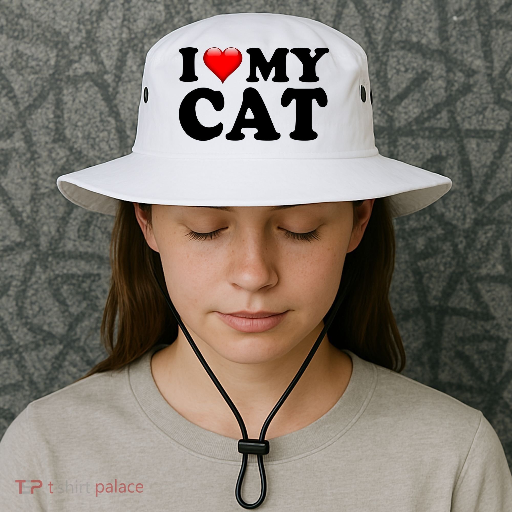 I Love My Cat Bucket Hat