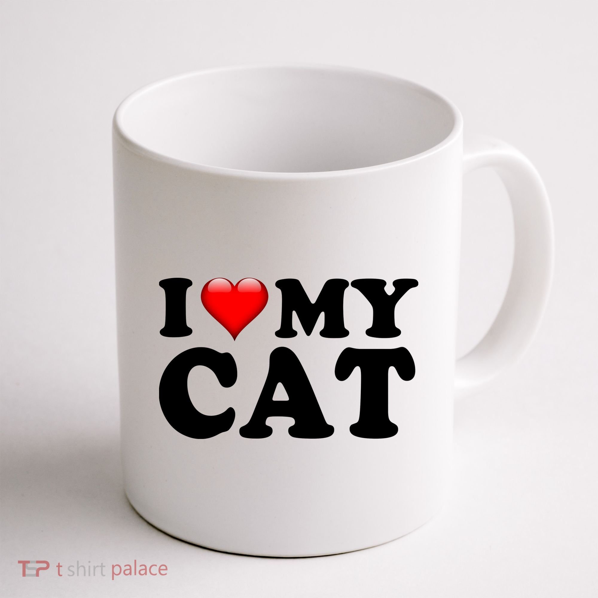 I Love My Cat Coffee Mug