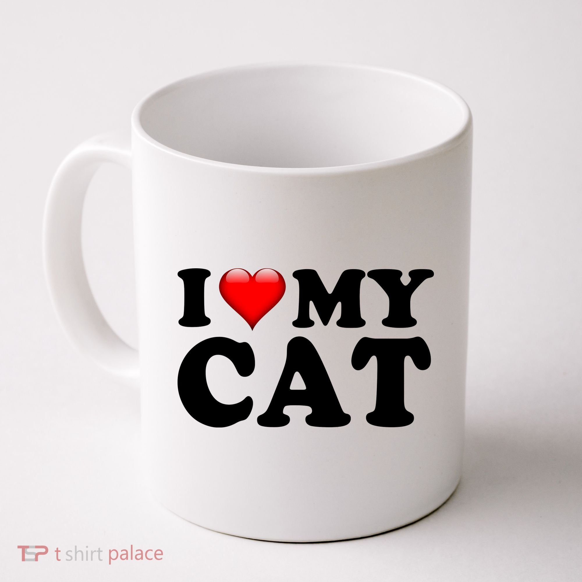 I Love My Cat Coffee Mug
