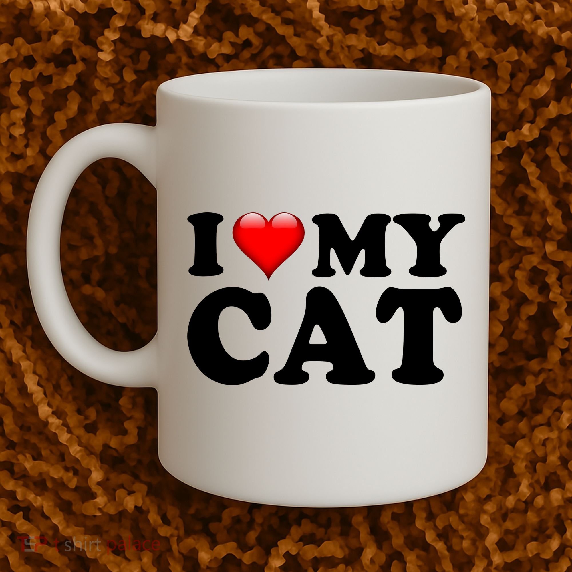 I Love My Cat Coffee Mug