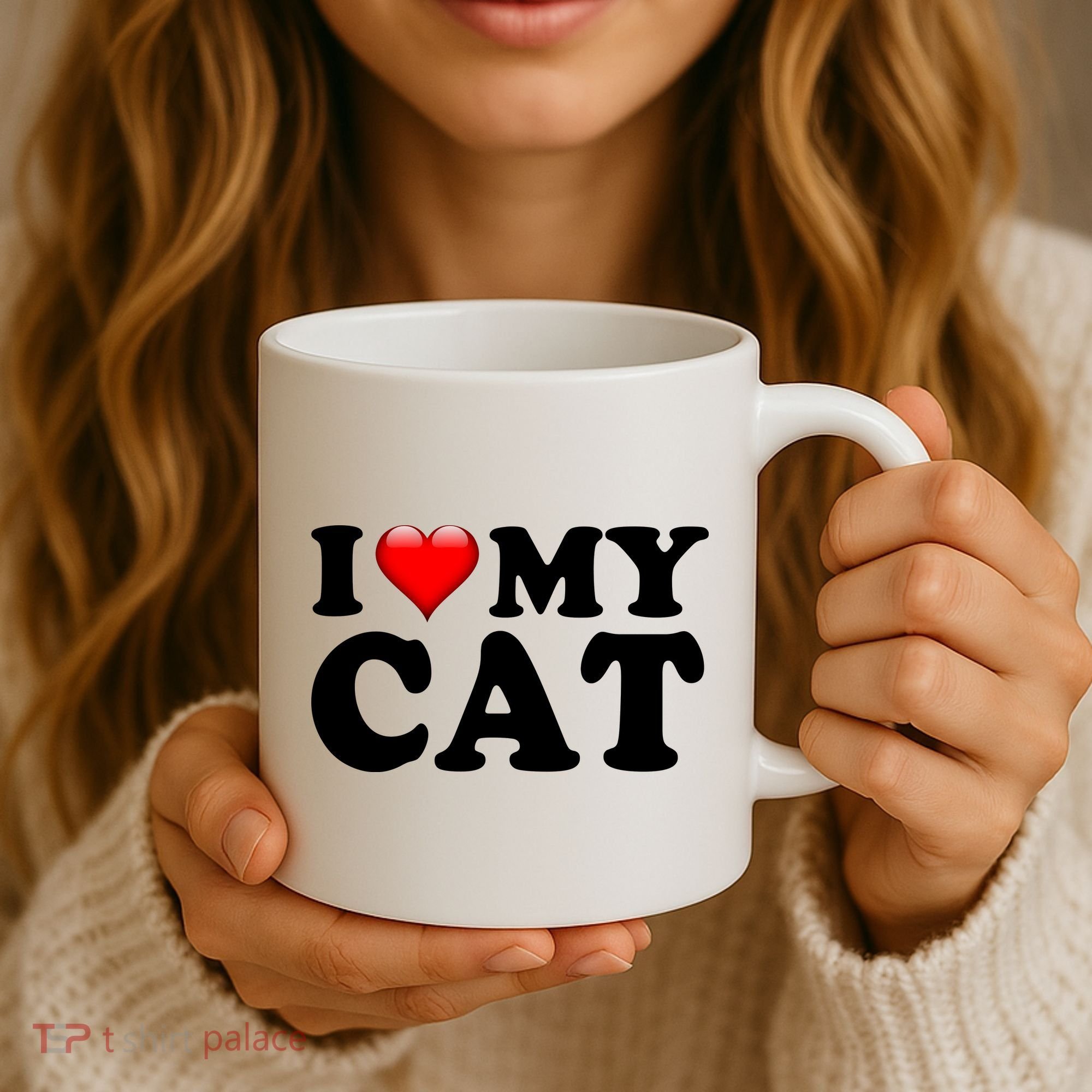 I Love My Cat Coffee Mug