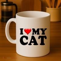 I Love My Cat Coffee Mug thumb 4