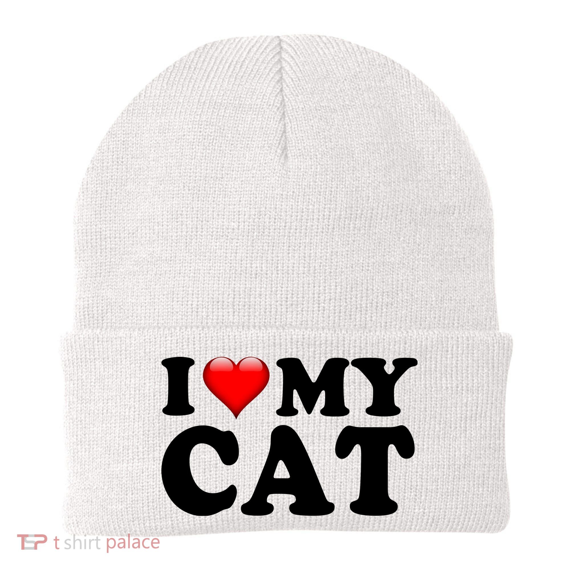 I Love My Cat Beanie