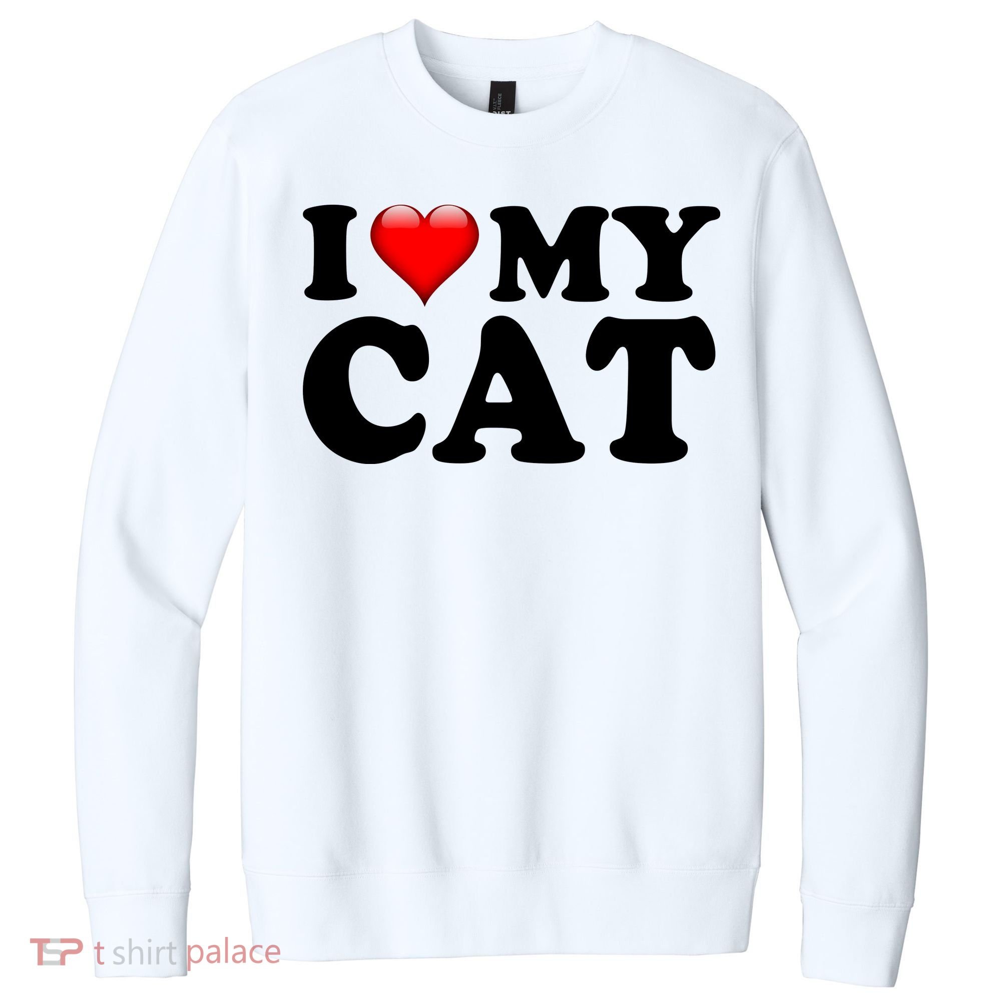 I Love My Cat V.I.T. Fleece Crew Sweatshirt