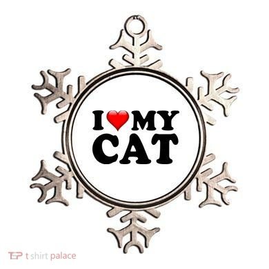 I Love My Cat Ornament