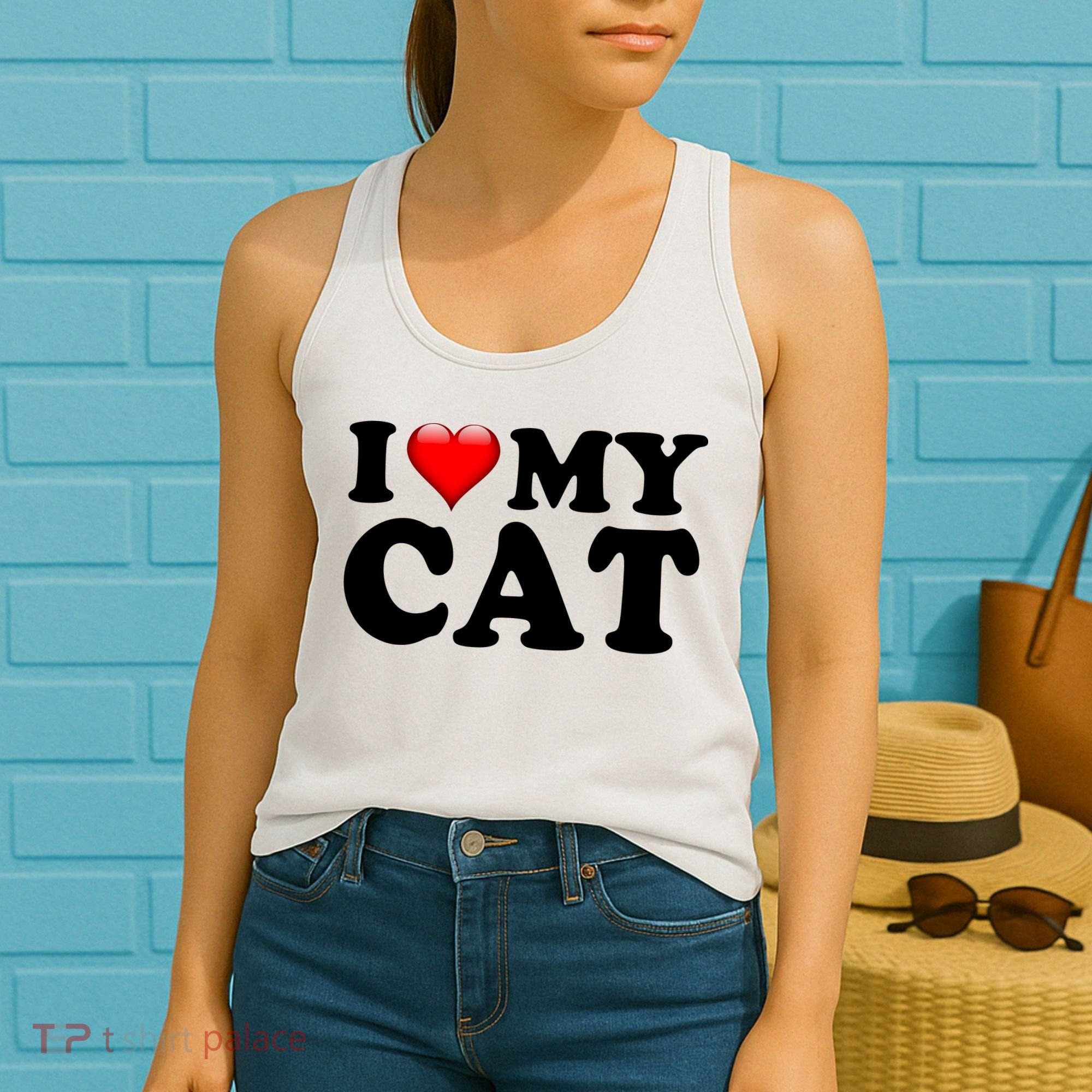 I Love My Cat Women's Tank Top