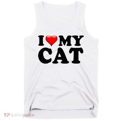 I Love My Cat Tank Top