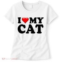 I Love My Cat Women's T-Shirt thumb 0