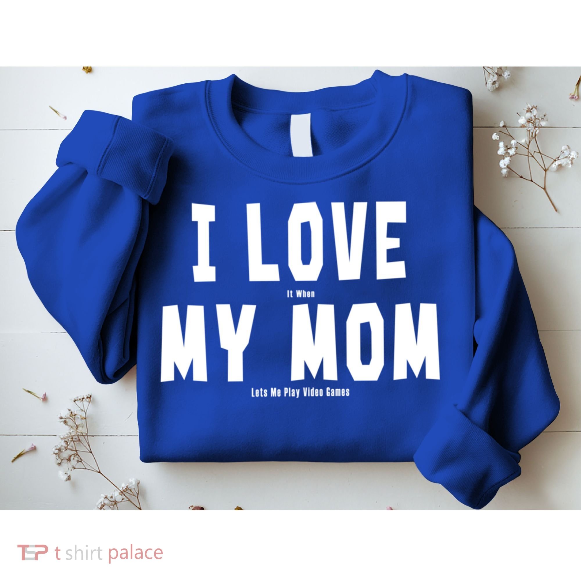 I Love My Mom Funny Sarcastic Video Games Gift Sweatshirt