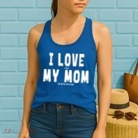 I Love My Mom Funny Sarcastic Video Games Gift Women's Tank Top thumb 2