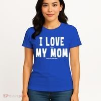 I Love My Mom Funny Sarcastic Video Games Gift Women's T-Shirt thumb 4