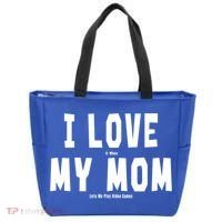 I Love My Mom Funny Sarcastic Video Games Gift Tote Bag thumb 0