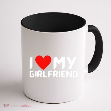 I Love My GF Girlfriend Heart Coffee Mug back
