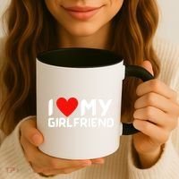 I Love My GF Girlfriend Heart Coffee Mug thumb 3