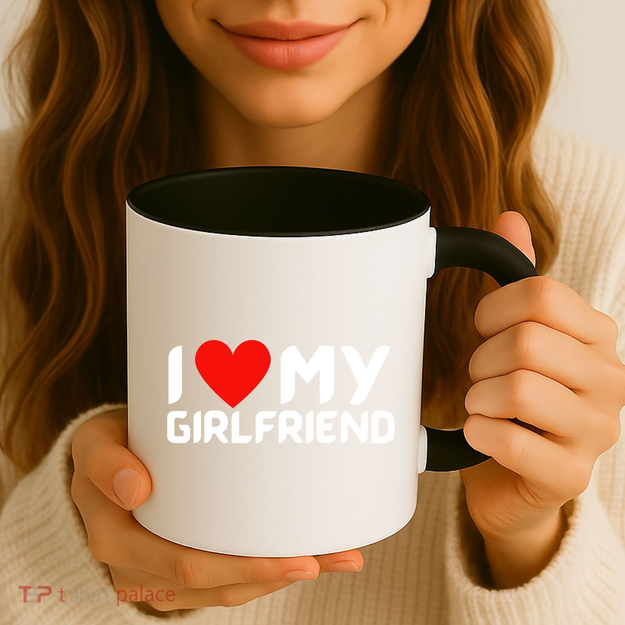 I Love My GF Girlfriend Heart Coffee Mug