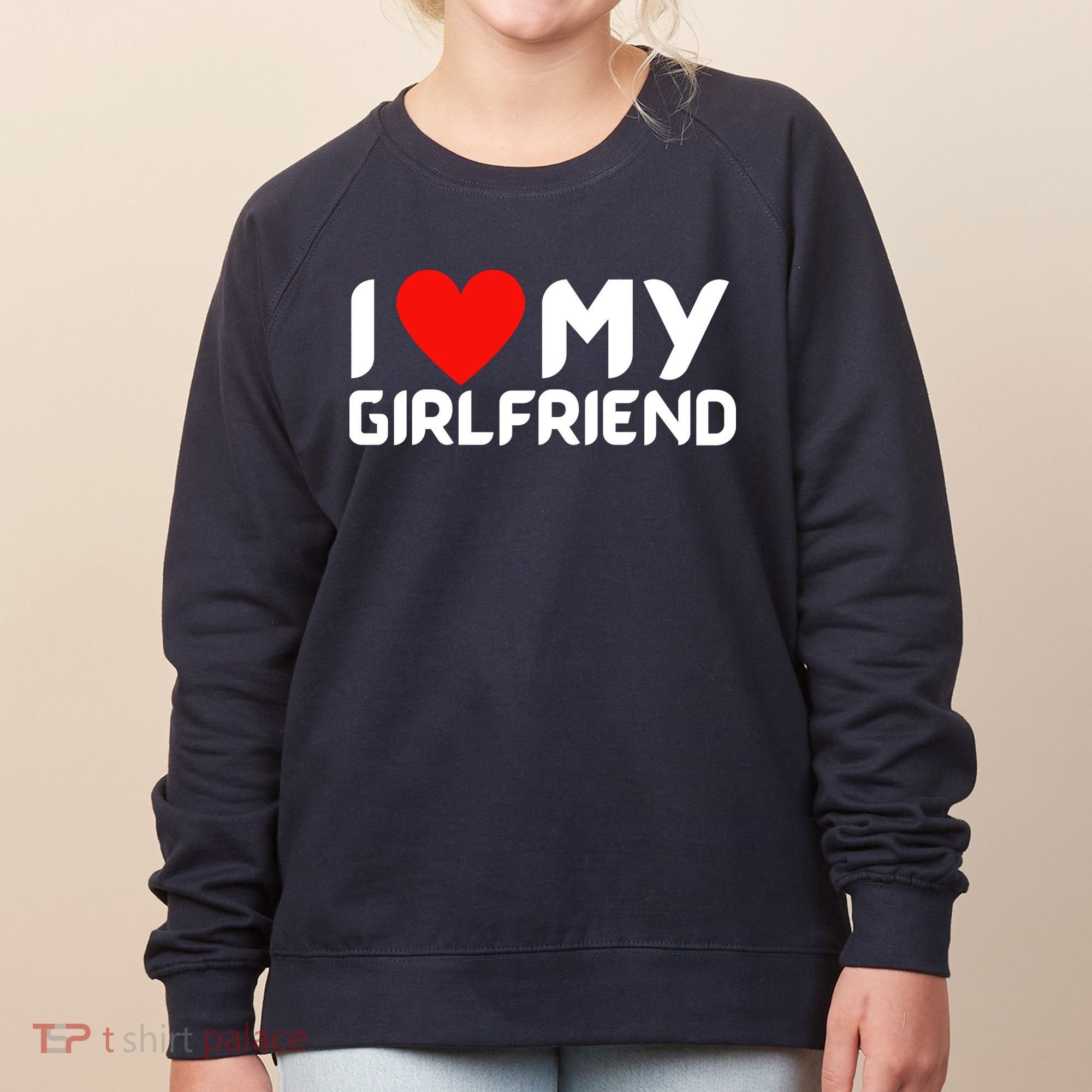 I Love My GF Girlfriend Heart Women's Sweatshirt