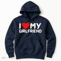 I Love My GF Girlfriend Heart Hoodie thumb 0