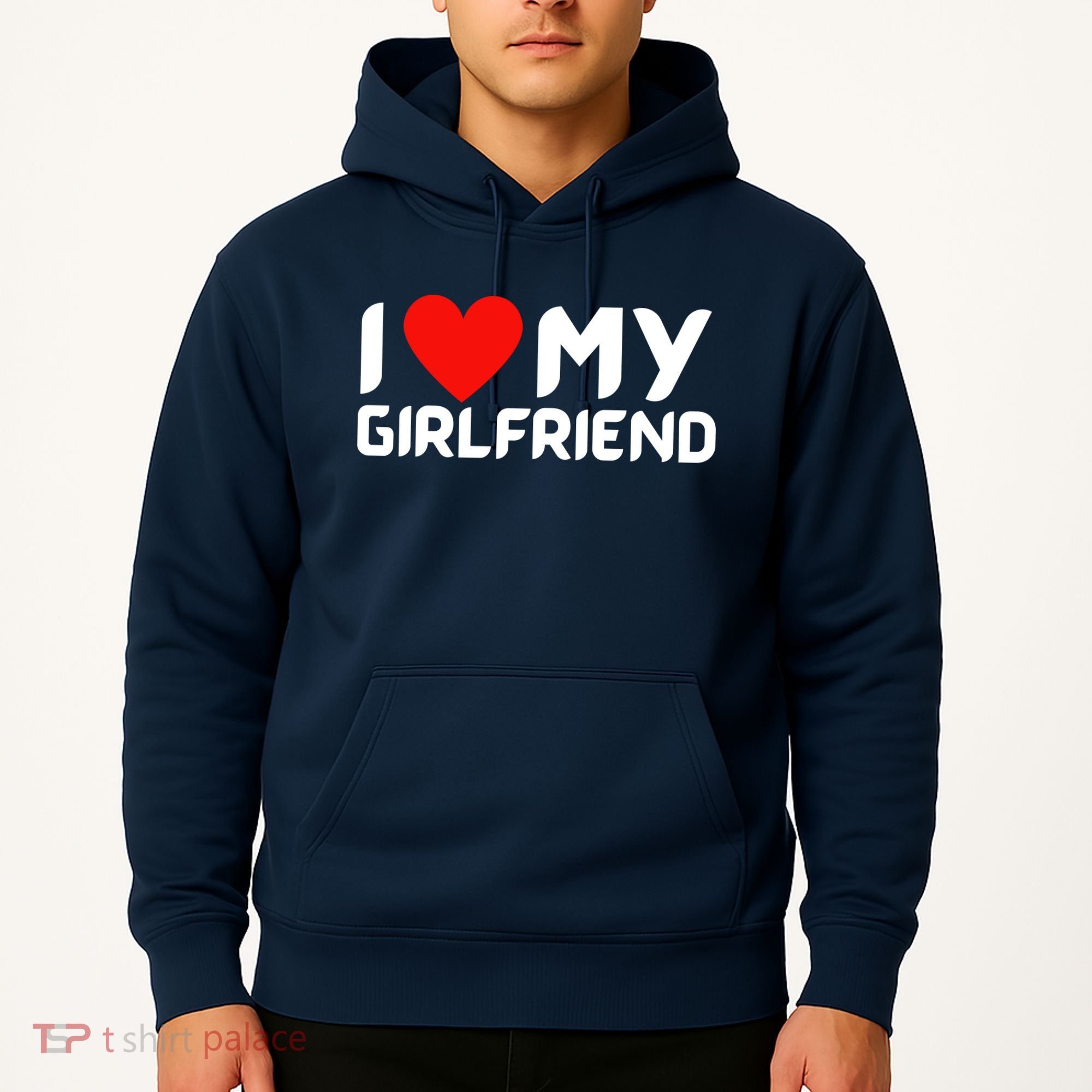 I Love My GF Girlfriend Heart Hoodie